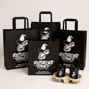 Bolsas de Papel Kraft con Asas Retorcidas para Llevar, Empaque Clásico para Té y Cerveza, Bolsas Resistentes para Comida Rápida al por Mayor - Product Image 2
