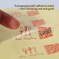 Etiquetas Transparentes Personalizadas, Adhesivos Desprendibles, Resistentes al Agua, Logotipo de Empresa, Marcas Registradas