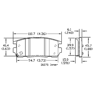 BMT usine nouvelle D1275-8391/GDB1716/19149904 plaquette de frein pour OPEL ANTARA VAUXHALL HOLDEN CAPTIVA EQUINOX pour voitures Toyota GAC - Product Image 4