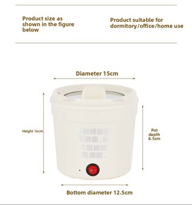 Mini-mijoteuse électrique multifonctionnelle en acier inoxydable <span class=keywords><strong>de</strong></span> 1,5 L pour usage domestique, idéale pour une personne - Vente en gros usine - Product Image 4