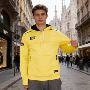 <span class=keywords><strong>Sudadera</strong></span> con Capucha Personalizada para Torneo <span class=keywords><strong>de</strong></span> Pádel, <span class=keywords><strong>de</strong></span> Secado Rápido, con Forro Polar Elástico y Franja en Contraste en el Hombro - Product Image 2