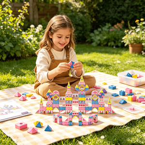 Offre Spéciale – Blocs de Construction Magnétiques en ABS de 3,0 cm, 45 Pièces – Jouet Éducatif de Géométrie DIY pour la Construction de Petits Châteaux, pour Enfants de <span class=keywords><strong>4</strong></span> Ans et Plus - Product Image 2