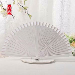 Éventail pliable en bambou style vintage japonais, peint à la main, portable, artisanal pour femme, motif vague, style rétro - Product Image 6