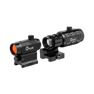 Accessoire de lunette à point rouge CVLIFE EagleTalon Motion Awake avec grossissement 3X, réglage automatique de la luminosité, montage rabattable, métal tactique - Product Image 4