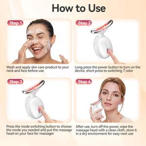 แปรงนวดหน้าแบบแห้งสำหรับระบบน้ำเหลือง - เครื่องนวดกระตุ้นการไหลเวียนโลหิตบนใบหน้า แปรงนวดแบบแห้งเนื้อนุ่ม อุปกรณ์เสริมความงาม ออกแบบมาเพื่อการปรับรูปหน้าและคาง - Product Image 5