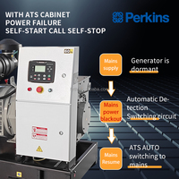 Groupe électrogène diesel Perkins 100KW/125KVA triphasé silencieux et ouvert, ATS en option, 50Hz 60Hz 400V, moteur 1106A-70TG1