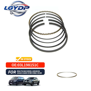 Jeu <span class=keywords><strong>de</strong></span> segments <span class=keywords><strong>de</strong></span> piston Raceorly pour moteur VW 2.0L TDI CLJA OEM 03L198151C 03L198151A compatible Transporter <span class=keywords><strong>Golf</strong></span> A3 Beetle <span class=keywords><strong>4</strong></span> cylindres - Product Image 1