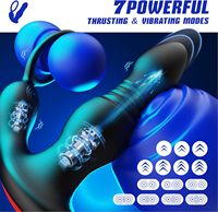 Masseur de prostate masculin en silicone, plug anal intelligent, jouet sexuel, contrôle par application, télécommande, vibration, poussée, rechargeable par USB pour hommes
