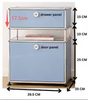 Robuster Modularer Schrank mit Gewindekugelgelenkstruktur aus Langlebigem Edelstahl für Hochbelastbare Anwendungen in Wohnzimmer und Hotel mit Großer Kapazität