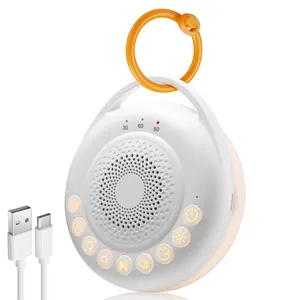 Altavoz de sonido pequeño portátil con dispositivos de sueño de bebé de naturaleza relajante máquina de ruido blanco para colgar bebé