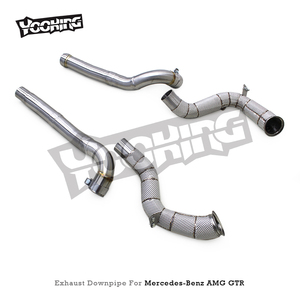Collecteur d'échappement SS304 pour Mercedes-Benz AMG GT GTS GTR GTC C190 4.0T 2014-2020, haute qualité, flux libre - Product Image 4