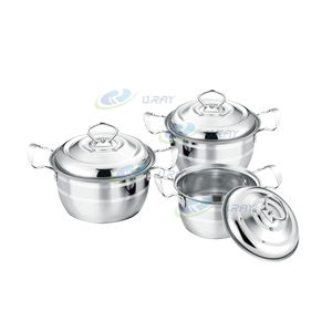 ชุดเครื่องครัวสแตนเลสคุณภาพสูง 6 ชิ้น ดีไซน์ทันสมัย หม้อตุ๋นแบบก้นเดียว ปลอดภัยต่อสิ่งแวดล้อม อุปกรณ์ครัวที่จำเป็น - Product Image 4