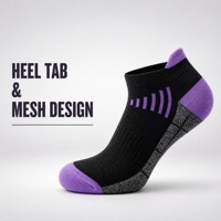 Chaussettes de sport d'été pour hommes et femmes - Chaussettes de course et de basketball en polyester à séchage rapide, antidérapantes et respirantes, fabriquées à l'étranger