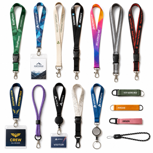 Correa de Cuello Personalizada con Impresión por Sublimación, 10mm 20mm 25mm, Cordón de Poliéster en Rollo para Tarjetas de Identificación - Product Image 1