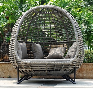 Moderno Aluminio Patio Lounge Chair Outdoor Daybed <span class=keywords><strong>Rattan</strong></span> Garden Tumbona Piscina Tumbona Mimbre Day <span class=keywords><strong>Bed</strong></span> para Hoteles Comedor - Product Image 4