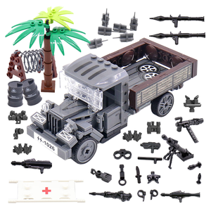 Nuevo Modelo de Camión DE, Camuflaje, Coche Blindado de Comando, Cañón Antiaéreo, Bloques de Construcción de Plástico, Juguete Educativo para Mayores de 14 Años - Product Image 1
