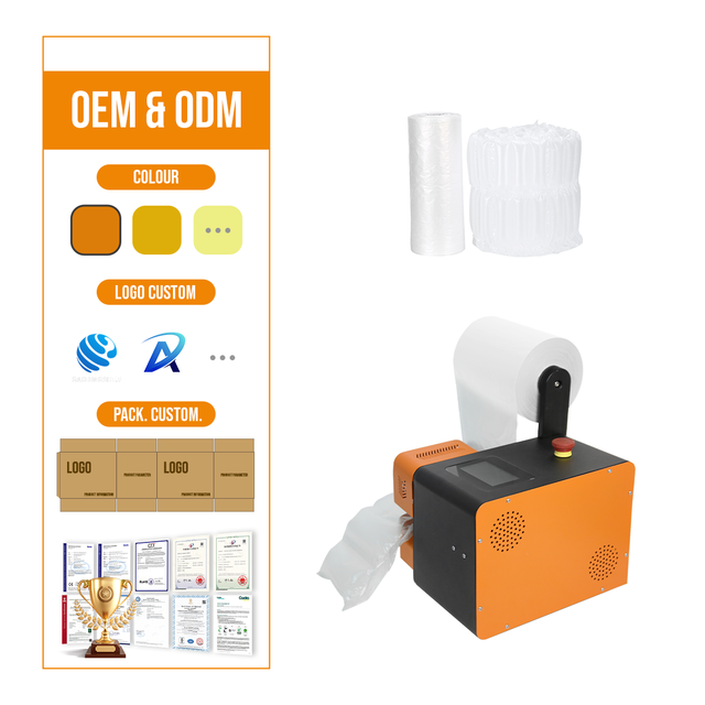 New Type No Belt 23M/min Void Fill Air Cushion Machine Inflatable Air Pillow Maker Easy Maintenance for Watch Packing