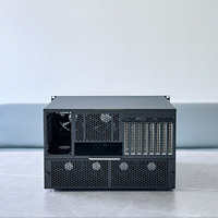 Carcasa NAS de 12 Bahías y 6U para Laboratorio Doméstico, Compatible con Placa Base EATX, 8 Ranuras PCIe, Fuente de Alimentación ATX, Compatible con Refrigeración Líquida AIO y de 360 mm