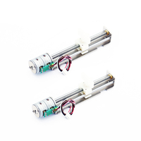 Moteur pas à pas linéaire miniature QQ NEMA 6 SM1545D 15BY 9V DC, micro-actuateur linéaire avec curseur en plastique et course de 70 mm
