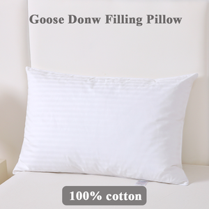 Almohada Funcional <span class=keywords><strong>para</strong></span> Dormir, 1/2/4/6 Piezas, Blanca, 10% Plumón <span class=keywords><strong>de</strong></span> Ganso, <span class=keywords><strong>90</strong></span>% Pluma <span class=keywords><strong>de</strong></span> Ganso, 100% Algodón, Ignífuga, en Venta - Product Image 5