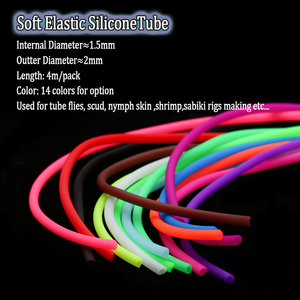 Tubo de Silicona Elástica Suave de 2 mm, 4 m/bolsa, para la Fabricación de Señuelos de Pesca, Material para Atar Moscas - Product Image 2