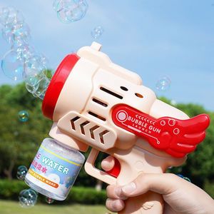 ปืนฉีดน้ำของเล่นฤดูร้อนสำหรับเด็กผู้ชายและเด็กผู้หญิง ยี่ห้อ Angel Manufacturer รุ่นใหม่ อัตโนมัติ ไฟฟ้า รูปทรงจรวด เป่าฟองสบู่ ยิงเจล ของขวัญ ทำจากพลาสติก - Product Image 1