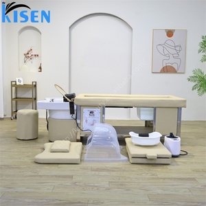 Kisen Fumigated Bed Shampoo Head Spa Equipment Foot <b>Bath</b> Sauna Dome Body Massage Table for High-end Salon - Product Image 2