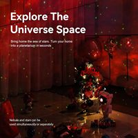 Mini lámpara LED Multicolor para decoración de habitación de niños para astronauta, espacio, nebulosa estrellada, proyector de techo, Galaxia estética, dormitorio nocturno