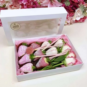 ミニスクエアクラフト紙製ファストフードボックス、ケーキ、フライドチキン、バーガー、お菓子、ベーカリー、キャンディ、ギフト用エンボス印刷 - Product Image 5