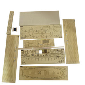 Kit Modello Veliero Storico Occidentale Harvey in <span class=keywords><strong>Legno</strong></span>, Regalo Creativo Fai da Te, Nave Pirata Barca a Vela Giocattoli Fai da Te per Adulti - Product Image 1