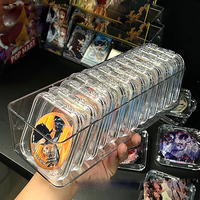 Mini boîte de rangement acrylique carrée transparente Portable pour organisateur de Badge emballage de bijoux boîtes en plastique de stockage d'épicerie
