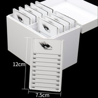MASSA Vente en gros Boîte de rangement et de présentation pour cils en acrylique à 10 niveaux, organisateur anti-poussière pour extensions de cils