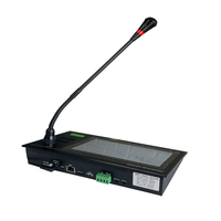Système d'interphone sans fil partitionné avec écran tactile, microphone de diffusion réseau et haut-parleur d'appel de groupe pour centres de commandement