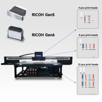 Impresora Plana UV 2513 de Gran Formato 8*4' Impresora Digital de Inyección de Tinta Máquina de Impresión UV sobre Vidrio, Madera, Acrílico