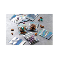 Feuille d'aluminium refermable anti-odeur avec logo personnalisé petits emballages alimentaires comestibles en plastique à fermeture éclair sacs hologrammes en mylar