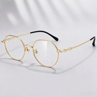 Lunettes OEM ultra-légères à monture semi-titane style vintage, certifiées ISO9001, idéales pour le quotidien, le shopping, le bureau et le travail.