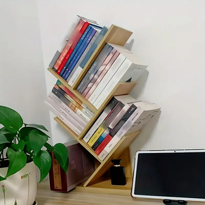 Tre Cao Cấp Cây kệ sách cuốn sách lưu trữ Organizer Kệ tầng thường vụ kệ sách kệ sách - Product Image 3
