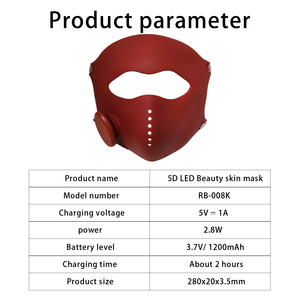 2025 nuevo producto ABS carcasa dura 4 colores infrarrojo rojo naranja azul terapia de luz Led cara <span class=keywords><strong>4D</strong></span> terapia láser máscara facial - Product Image 5