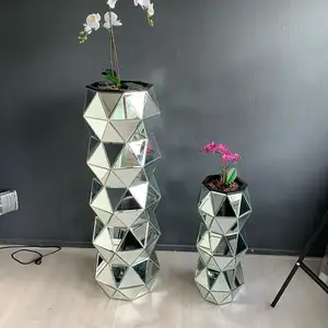 Современная зеркальная ваза на заказ, ваза для цветов для украшения дома