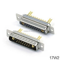 High Power D-SUB 17 W2 Buchse 17 W2 Buchse mit 10A Nennstrom Hochs trom lot Typ für Kabel Kupfer Material