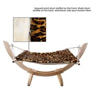 Lit suspendu pour animaux de compagnie, fabrication directe d'usine, TMB1017, imprimé patte de léopard, cadre détachable, assemblable, hamac pour chat et chien