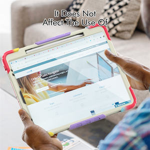 Étui de protection robuste en silicone pour tablette pour <span class=keywords><strong>PAD</strong></span> <span class=keywords><strong>pro</strong></span> 12.9 <span class=keywords><strong>2018</strong></span> 2020 2021 2022 PC coque antichoc avec fente pour bandoulière - Product Image 5