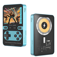 Batterie externe rétro pour console de jeu portable 5000 mAh, chargeur sans fil magnétique 15 W, alimentation de secours portable, charge rapide PD 20 W