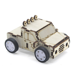 Kit de Vehículo Todoterreno Inercial de Madera para Armar, Juguete Educativo de Ciencia para Niños de 4 a 6 Años, Modelo de Aprendizaje STEM de Ensamblaje Manual - Product Image 2