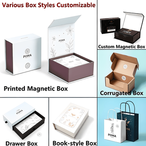Boîte cadeau magnétique pliable de luxe avec logo personnalisé, emballage rigide en carton qui s'ouvre et s'étend à plat <span class=keywords><strong>pour</strong></span> les petites entreprises - Product Image 3