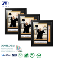 Cadre de diplôme personnalisé pour certificat, cadre photo, boîte à ombre pour collage, A4 8.5x11, cadeau de remise de diplôme, vente en gros, fabricant en vrac