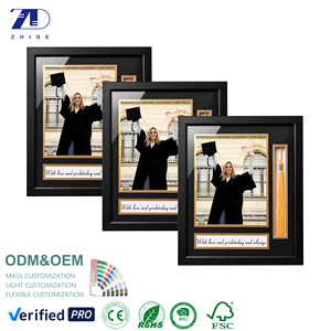 Cadre de diplôme personnalisé pour certificat, cadre <span class=keywords><strong>photo</strong></span>, boîte à ombre pour <span class=keywords><strong>collage</strong></span>, <span class=keywords><strong>A4</strong></span> 8.5x11, cadeau de remise de diplôme, vente en gros, fabricant en vrac - Product Image 1