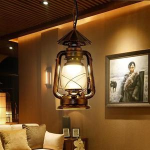 Lentera kuda Retro lampu minyak tanah kuno lampu industri toko kopi dekorasi Hotel tempat lilin untuk dapur - Product Image 3
