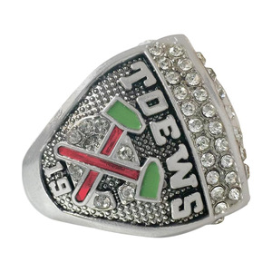 Collection de bagues de championnat de hockey des Blackhawks de <span class=keywords><strong>Chicago</strong></span> 2015, en alliage plaqué argent 925, avec coquille naturelle taillée en forme de princesse, à la mode - Product Image 5