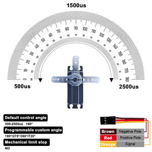 Servo RC Metálico sin Núcleo PTK 9860 MG-D de Alto Voltaje 8.4V 67kg, Servo Digital Completo con Brazo de Servo Incluido - Product Image 5